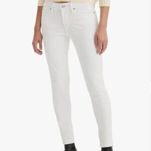 Levi's 711 Skinny White Mid Rise Jeans Sz 30/32 NWT